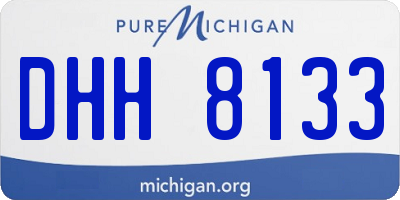MI license plate DHH8133