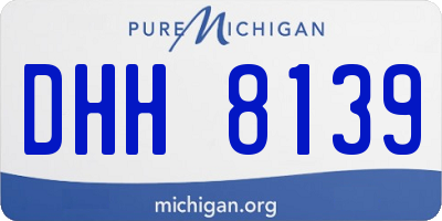 MI license plate DHH8139