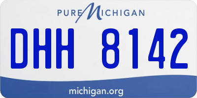 MI license plate DHH8142