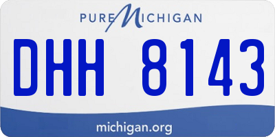 MI license plate DHH8143