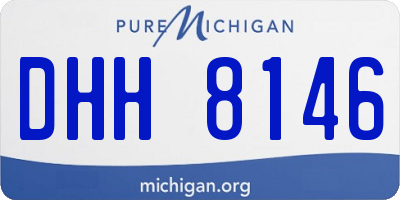 MI license plate DHH8146