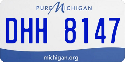 MI license plate DHH8147