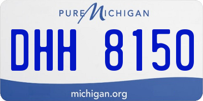 MI license plate DHH8150