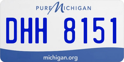 MI license plate DHH8151