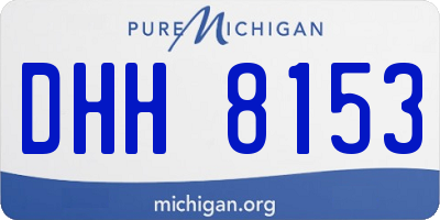 MI license plate DHH8153