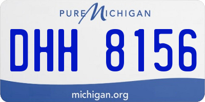 MI license plate DHH8156