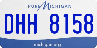MI license plate DHH8158
