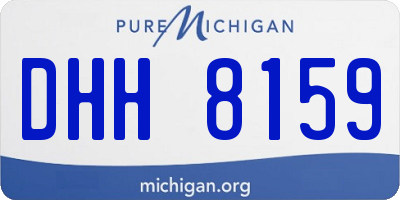 MI license plate DHH8159