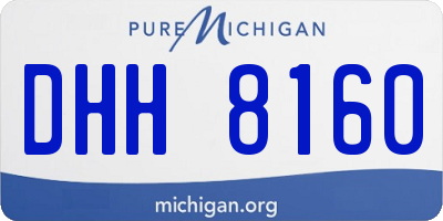 MI license plate DHH8160