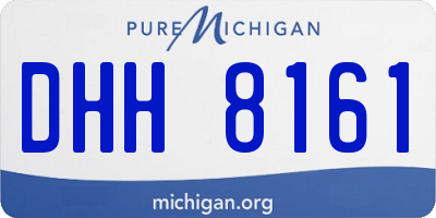 MI license plate DHH8161