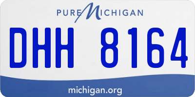 MI license plate DHH8164