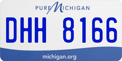 MI license plate DHH8166