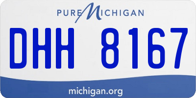 MI license plate DHH8167