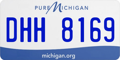 MI license plate DHH8169