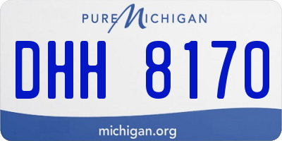 MI license plate DHH8170