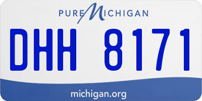 MI license plate DHH8171