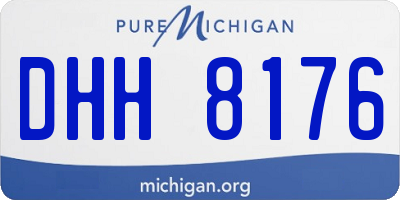 MI license plate DHH8176
