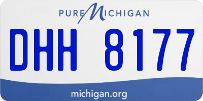 MI license plate DHH8177