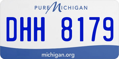 MI license plate DHH8179