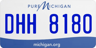 MI license plate DHH8180