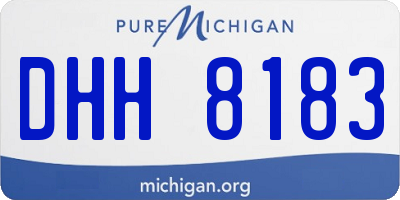 MI license plate DHH8183