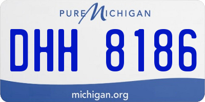 MI license plate DHH8186