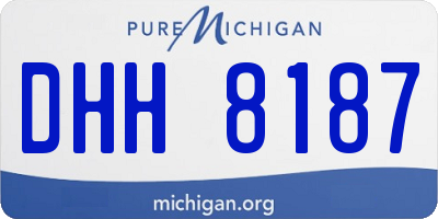 MI license plate DHH8187