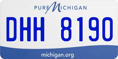 MI license plate DHH8190