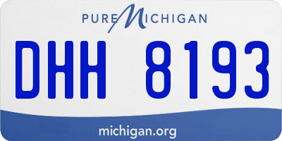 MI license plate DHH8193