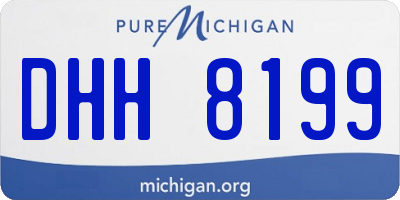 MI license plate DHH8199