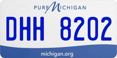 MI license plate DHH8202