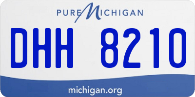 MI license plate DHH8210