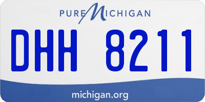 MI license plate DHH8211