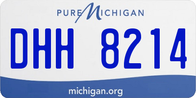 MI license plate DHH8214