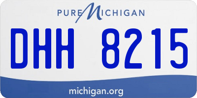 MI license plate DHH8215