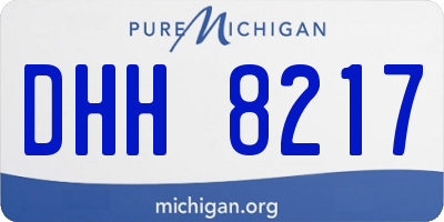 MI license plate DHH8217