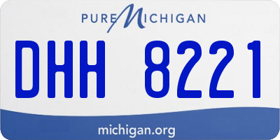 MI license plate DHH8221