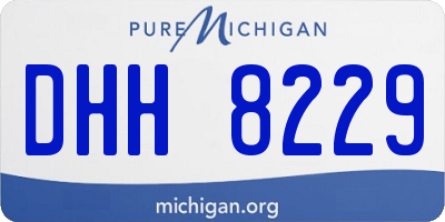 MI license plate DHH8229
