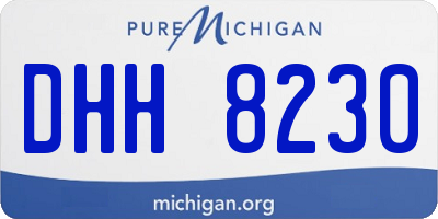 MI license plate DHH8230