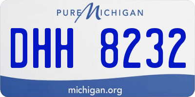 MI license plate DHH8232
