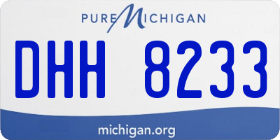 MI license plate DHH8233