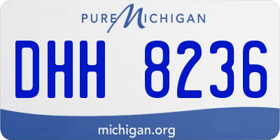 MI license plate DHH8236