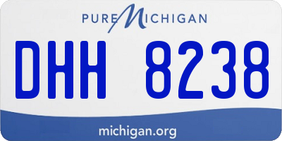 MI license plate DHH8238