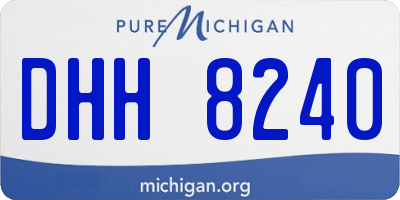 MI license plate DHH8240
