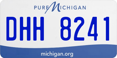 MI license plate DHH8241