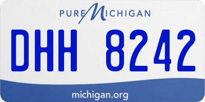MI license plate DHH8242