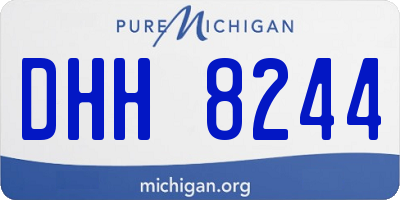 MI license plate DHH8244