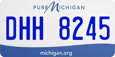 MI license plate DHH8245