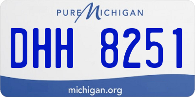 MI license plate DHH8251