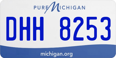 MI license plate DHH8253
